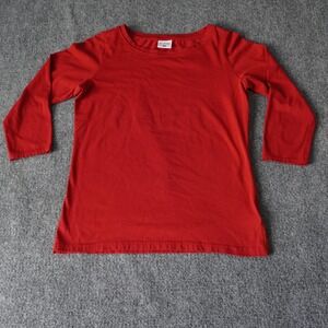 Columbia Womens‎ Red 3/4 Sleeve T-Shirt Top Sportswear Casual Activewear S